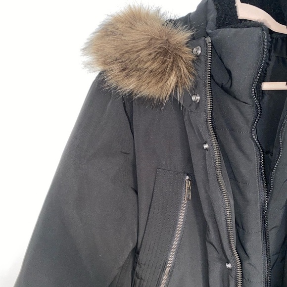 ANDREW MARC Ventura Lamb Fur-Lined & Faux Fur-Trimmed Parka in Black Men’s Sz S - Picture 13 of 16